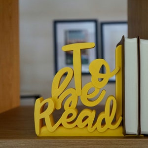 Decorative Lightweight Bookends  - To be Read, Read again - 3D Printed