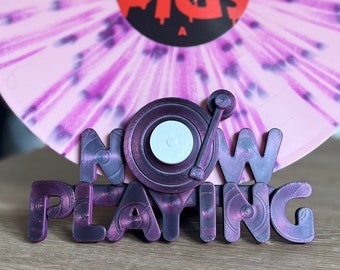 Now Playing: The Psychedelics - 3D Printed Vinyl/Record Display Stand - Limited Edition!