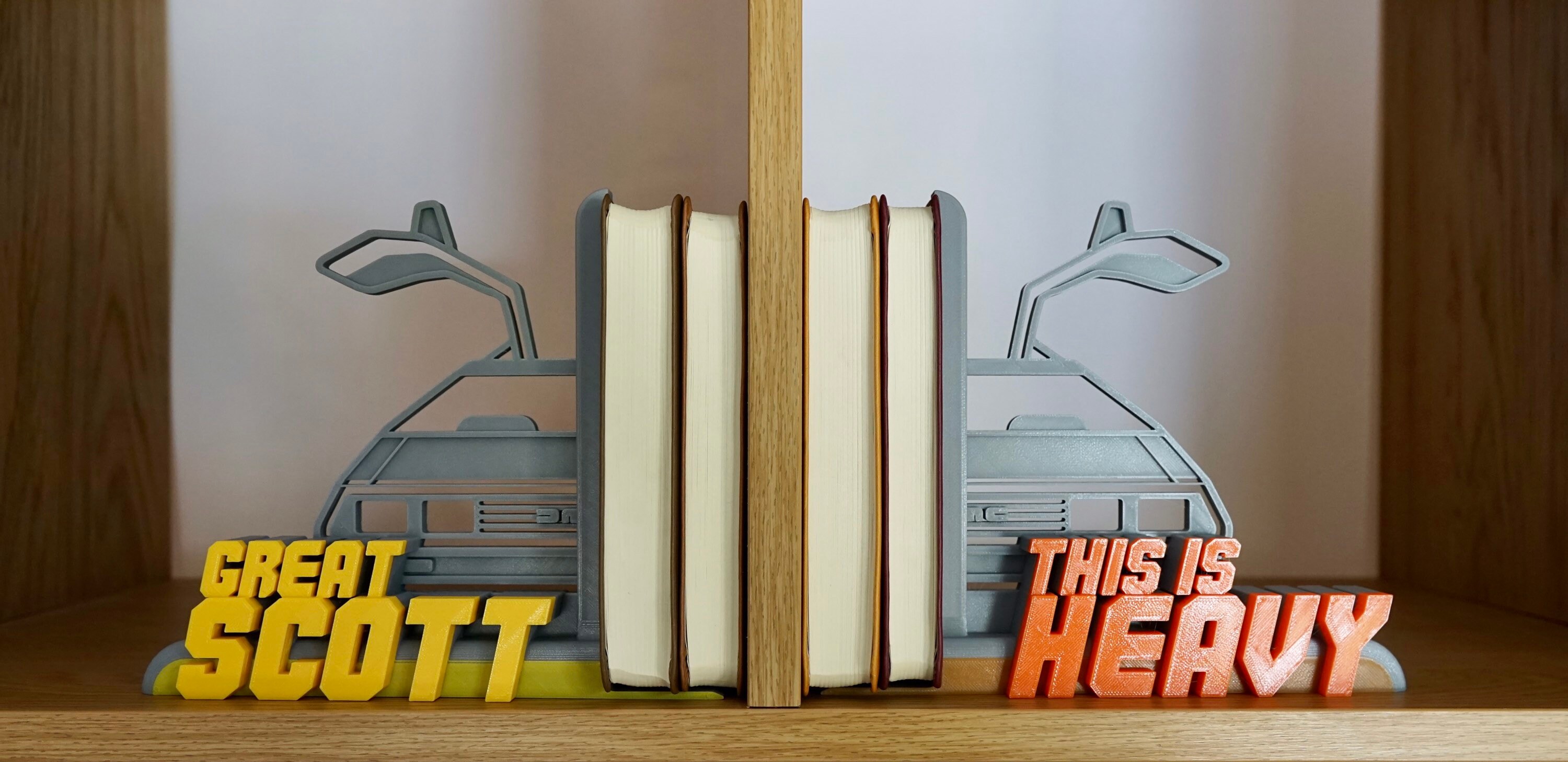 Decorative Lightweight Bookends Back to the Future