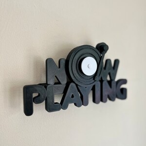 Now Playing 3D Printed Vinyl/record Display Wall Mount - Etsy
