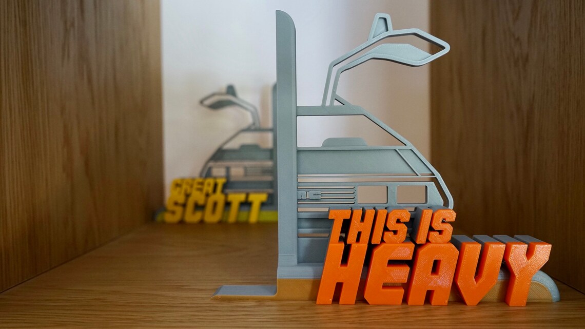Decorative Lightweight Bookends Back to the Future