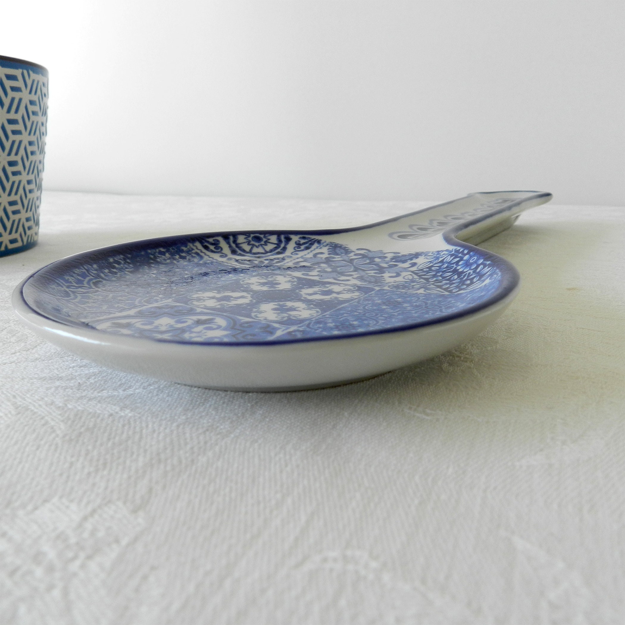 Spoon rest in traditional Portuguese ceramic Etsy