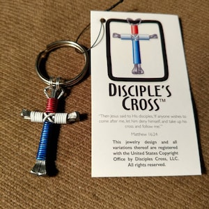 9/11 Never Forget Patriotic USA, Disciple&#39;s Cross© Keyring,  Always Free Ship and gift bag!!
