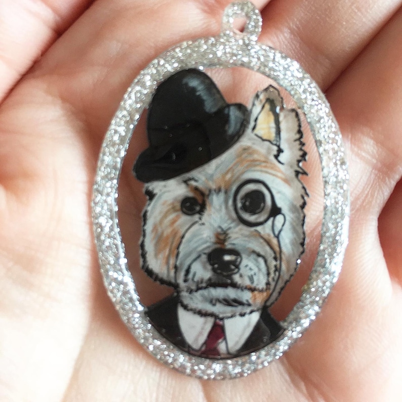 West Highland terrier pendant necklace