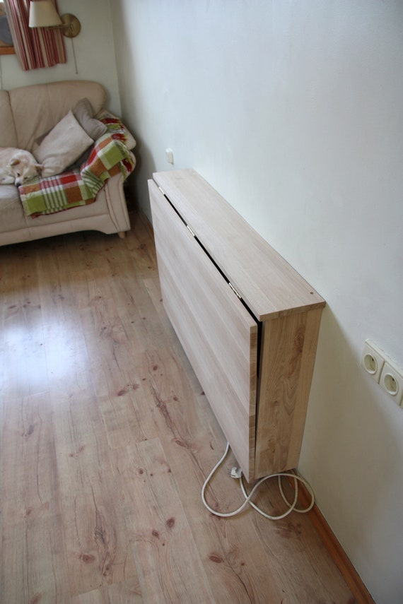 Mesa abatible para pared en madera laminada