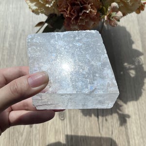 Natural Clear Calcite,Rainbow Calcite, Optical Calcite, Raw Calcite,Clear Quartz Calcite,Calcite Mineral,Home Decoration,Crystal Gift