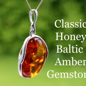 Baltischer Bernstein Oval Anhänger / Edelstein Schmuck / Edelstein Anhänger / ovaler Anhänger