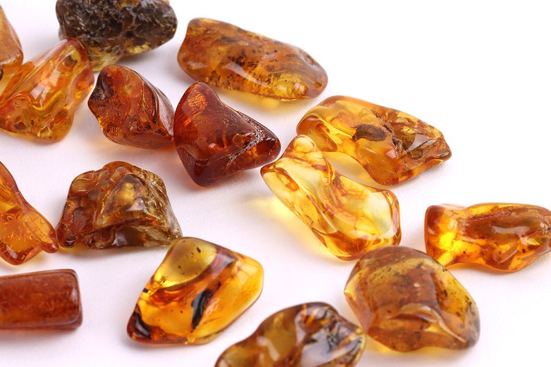 Baltic Amber Tumbled Stone Burattato AMBRA Baltica Cristalloterapia Qualità A+ 