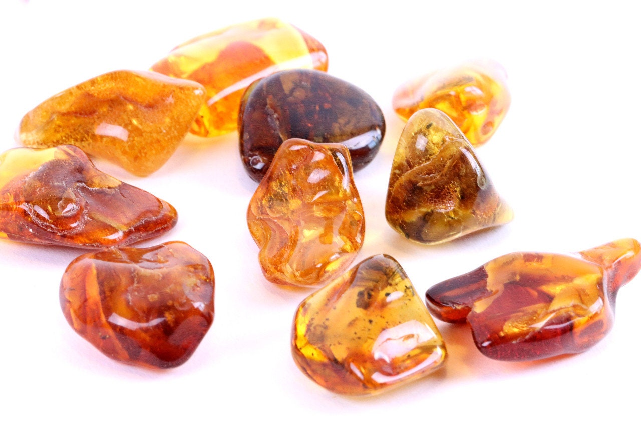 Lovely Baltic Genuine Amber Raw/ Polished Stones Natur Bernstein 10-50g Choose 