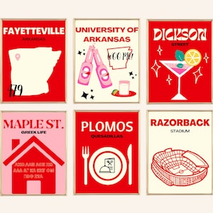 Fayetteville, AK University Of Arkansas Color Prints