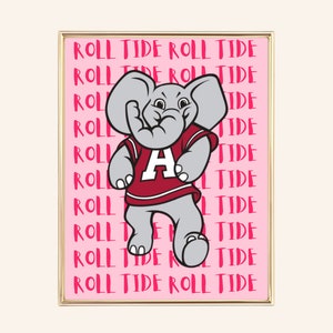 Alabama, Big Al, Roll Tide Wall Art Print