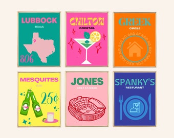 Impressões de parede de Lubbock