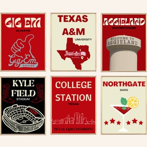 A&M College Station, TX Themed Wall Art Print