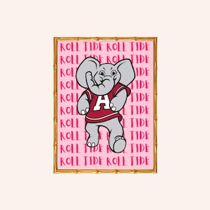 Alabama, Big Al, Roll Tide Wall Art Print