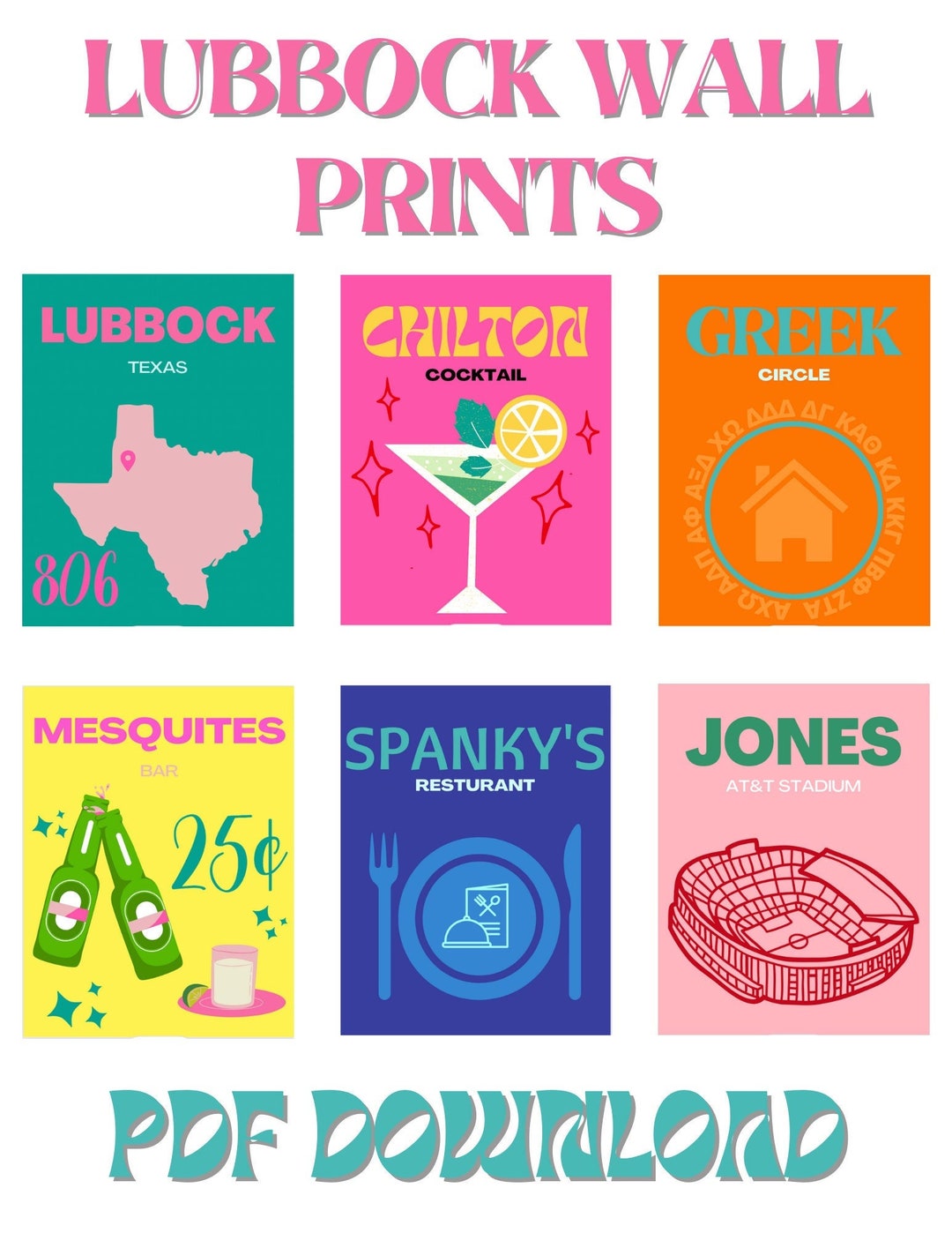 Lubbock Wall Prints - Etsy