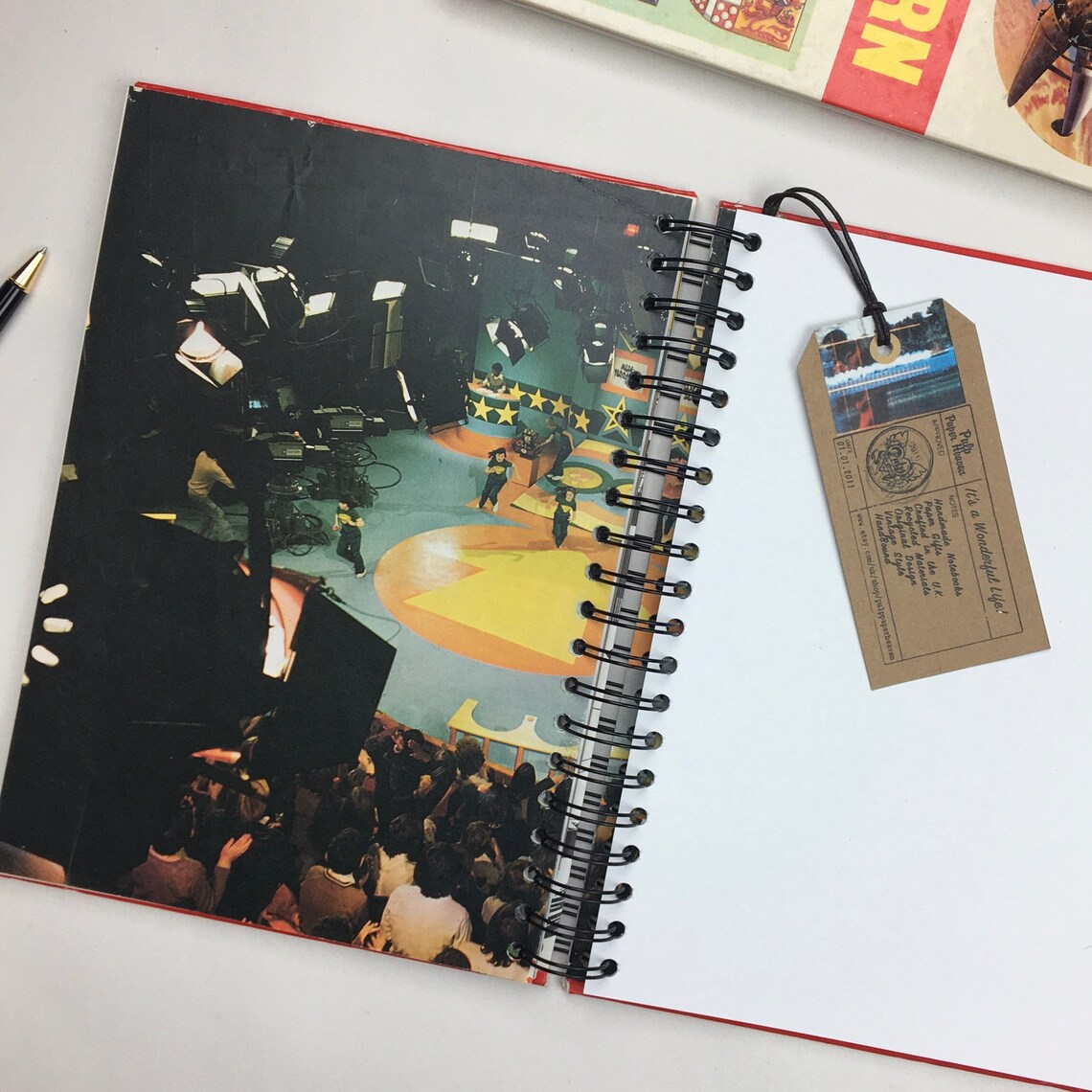 LARGE NOTEBOOK Look In Annual 1970s A4 spiral notebook blank Etsy