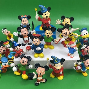 VTG Lot von 18 60er - 80er Jahre Mickey Minnie Donald & Goofy PVC Figuren Keine Duplikate