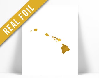 Aloha Airlines Hawaii Map United States Vintage Travel Decor Art Poster Print