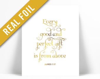 Reusable Stencil James 1:17 Every good and perfect gift is from above Many Sizes to Choose from!