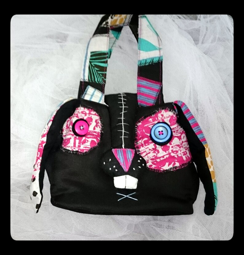 Bunny Bag custom /handbag/tote bag/gothic bunny Handbag | Etsy