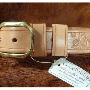 handmade leather belt