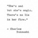 Leigh Hewitt reviewed Charles Bukowski Letterpress Quote "She's mad but she's magic..." Vintage Typewriter Love Print Hand Typed Poetry Gift Inspirational Love