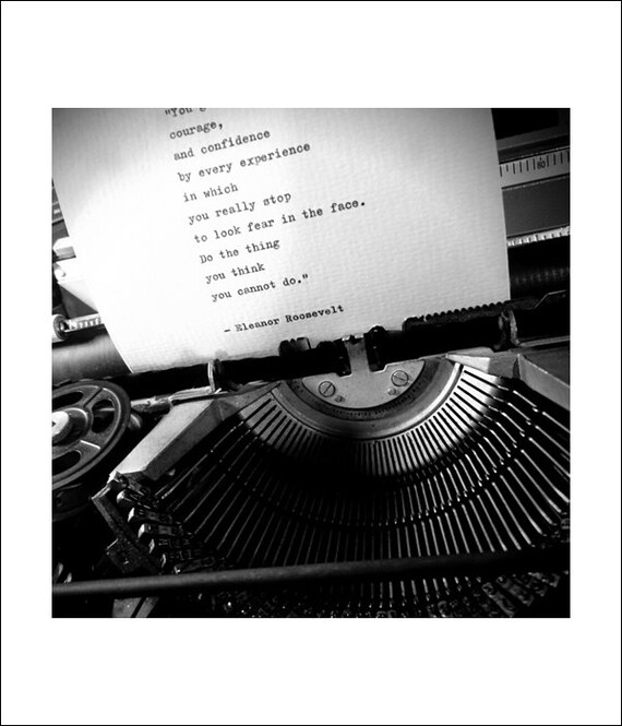 Eleanor Roosevelt Main Tape Citation Regarder Peur En Face Etsy