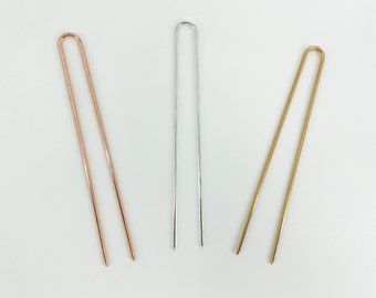 Brass Hair Pin Blanks DIY Jewelry Making