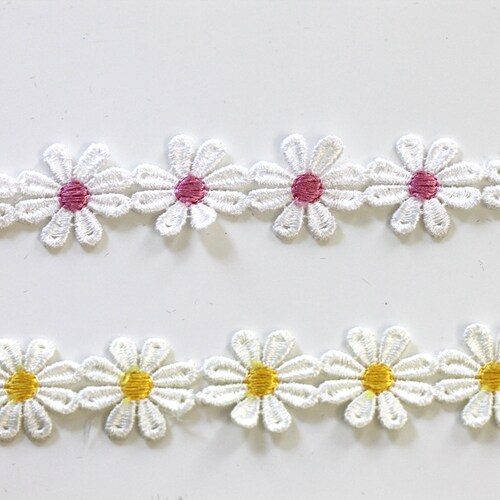Daisy Embroidery Flower Trim Wholesale Etsy
