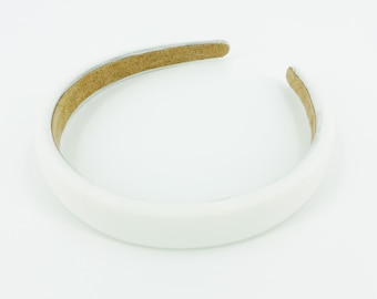 Padded Headband Base: White DIY Headband Blank (22 mm)