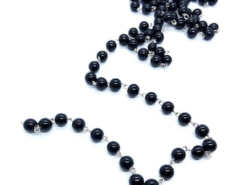 Rosary Pearl Chain Crafts DIY Jewelry Making Supplies by the yard