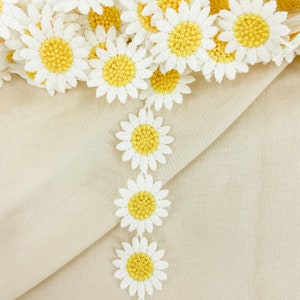 Daisy Embroidery Flower Trim Wholesale