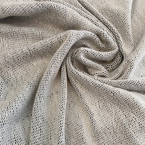 Organic Bamboo Yarn Dyed French Terry Fabric By the Yard