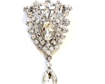 Crystal Art Deco DIY Brooch Pin