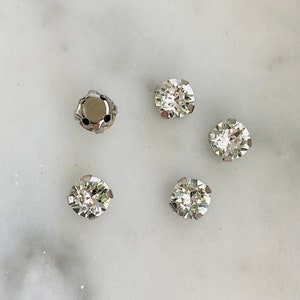 Swarovski Zirius Chaton Montees 1088 SS29 Sew on 4 prong setting Rhinestone Crystal