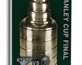 1999 NHL Stanley Cup Canvas Mega Ticket - Dallas Stars