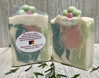 Handmade Cold Process Soap - Rosemary Mint - Vegan