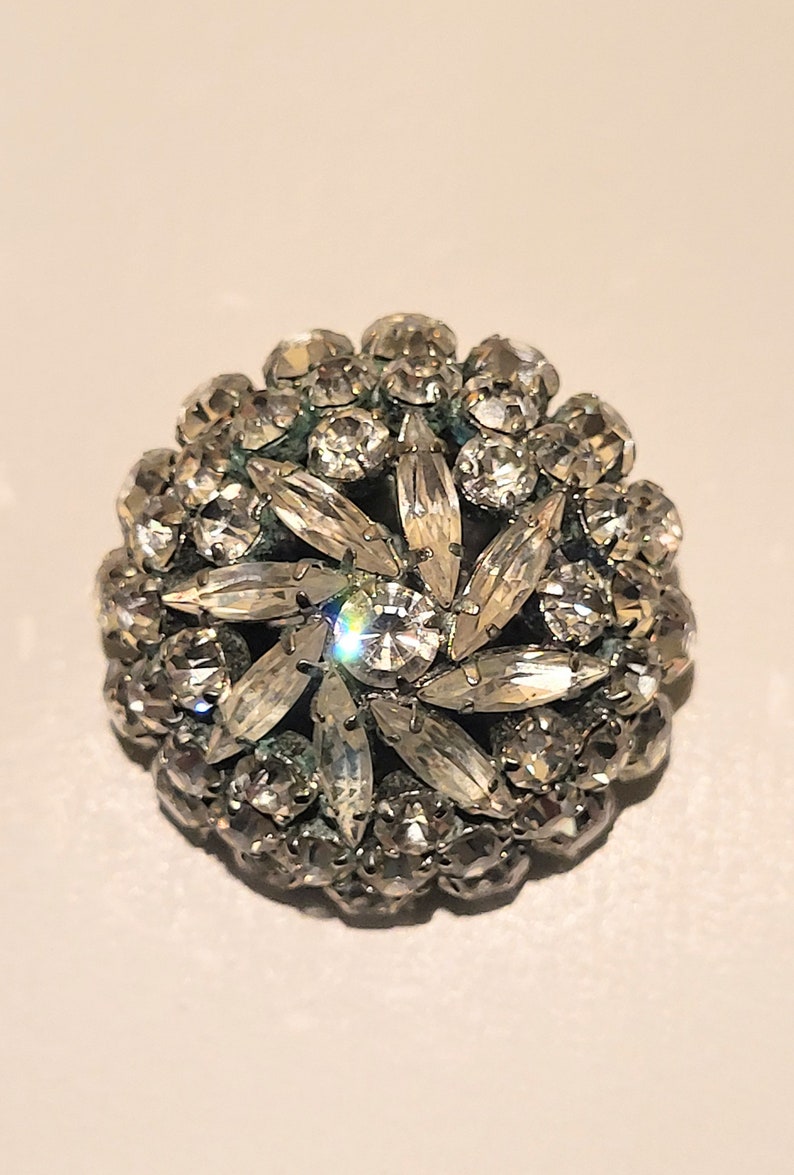 AB Blue Dome Brooch