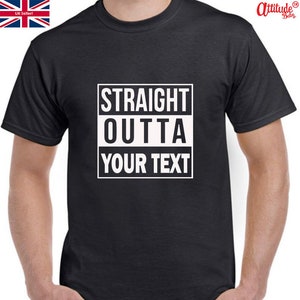 Belfast T Shirts-Straight Outta Belfast-Funny Tee Shirts-Unisex Cotton Tee Shirt