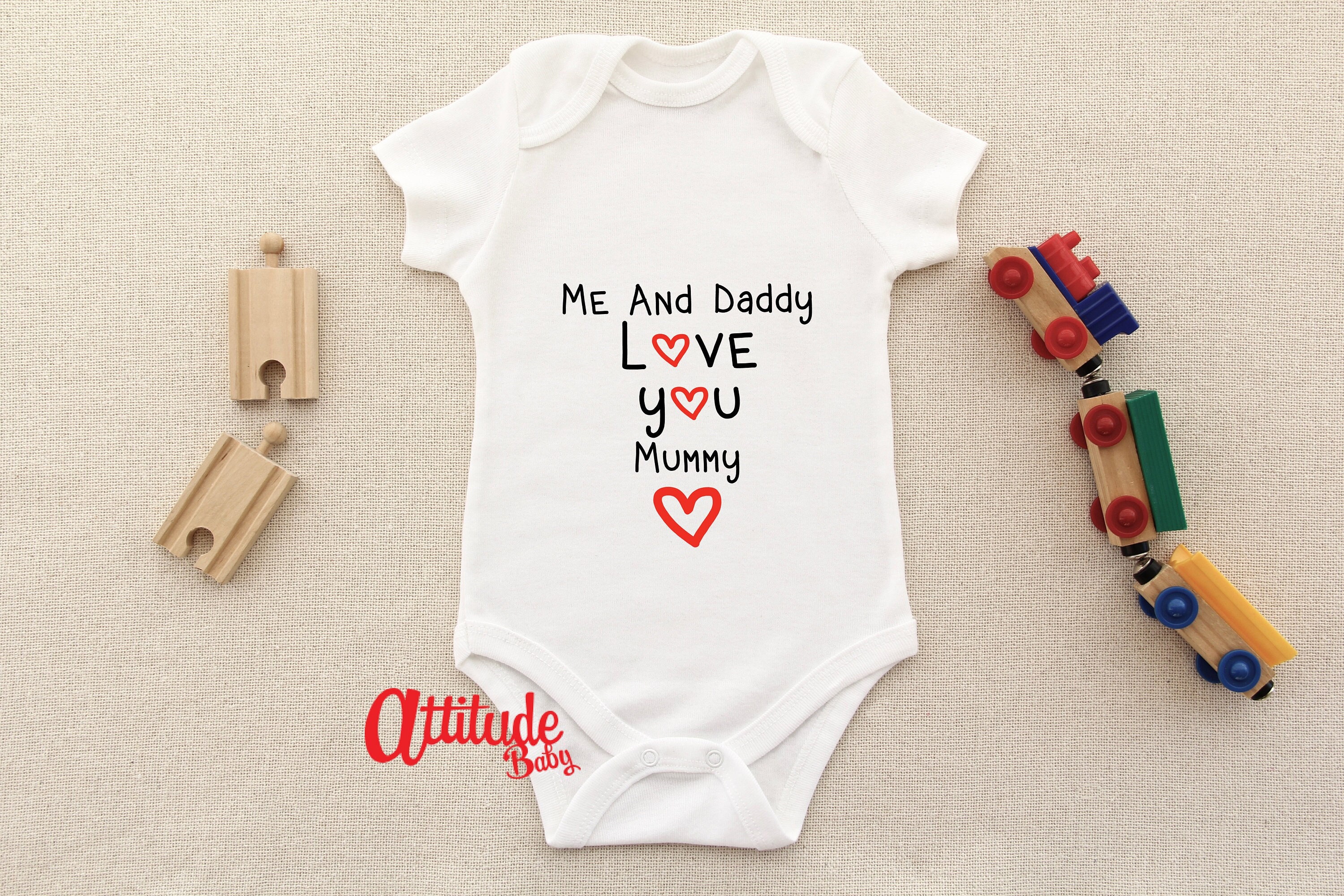 Infant Bodysuit Gift My Mom Rocks Baby Bodysuit - Funny Newborn Onesie Infant Outfit Boy Girl Romper Third Baby Gift