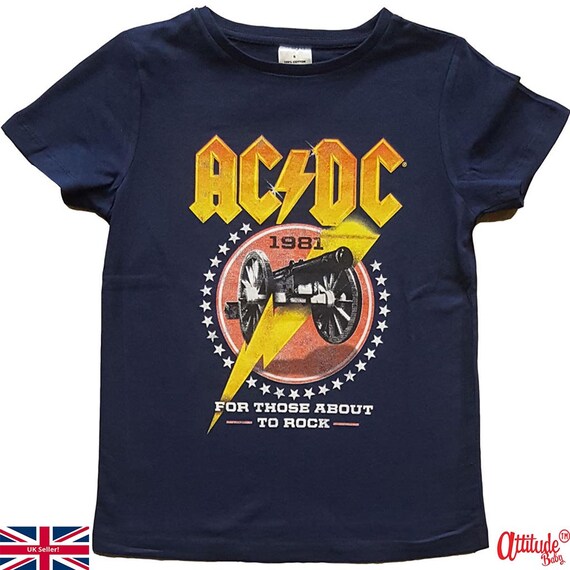 ACDC Baby and Kids T for Those About to Etsy