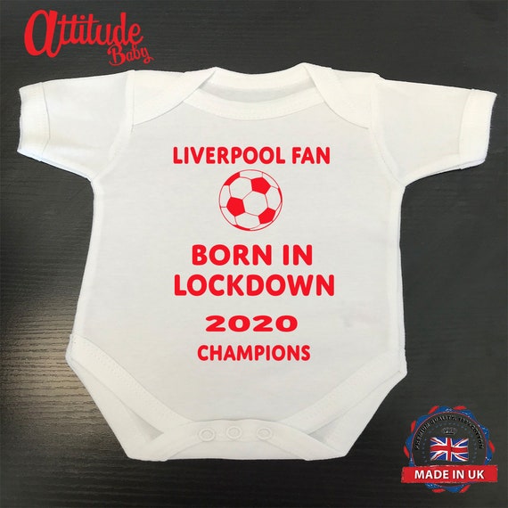 Liverpool Baby Grow-Baby Clothes-Liverpool Fan Born In Lockdown 2020 Champions