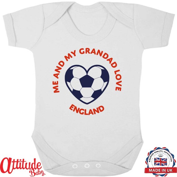 england football baby grow