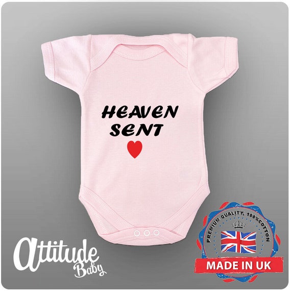 Premature Baby Grows printed heaven Sent premature Sizes newborn 0 3 Months up to 24 Months printed Baby Grows Etsy UK