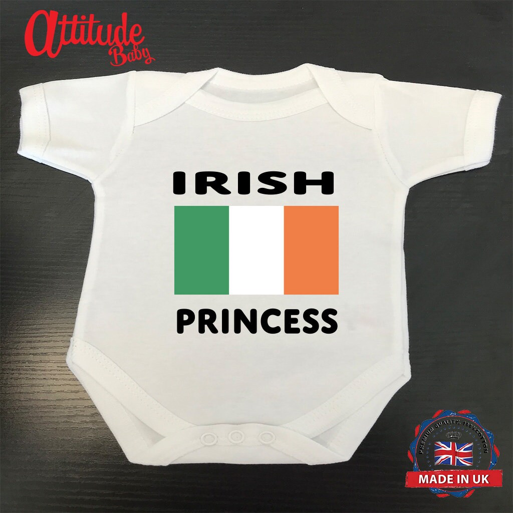 Irelandgirls Baby Growwhite Baby Growprintedirish Etsy UK