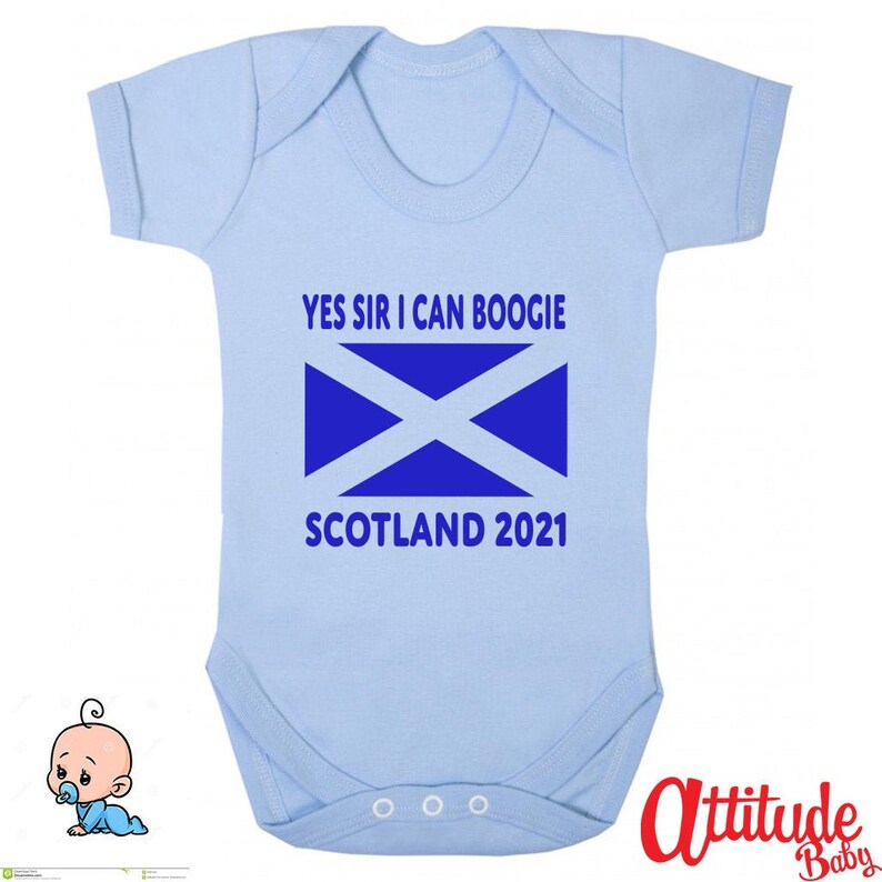 Scotland Baby GrowsYes Sir I Can BoogieScotland 2021Funny Etsy