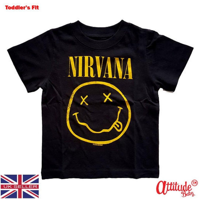 Nirvana Baby and Kids T Shirtsofficial Nirvana Licensed Etsy Sweden