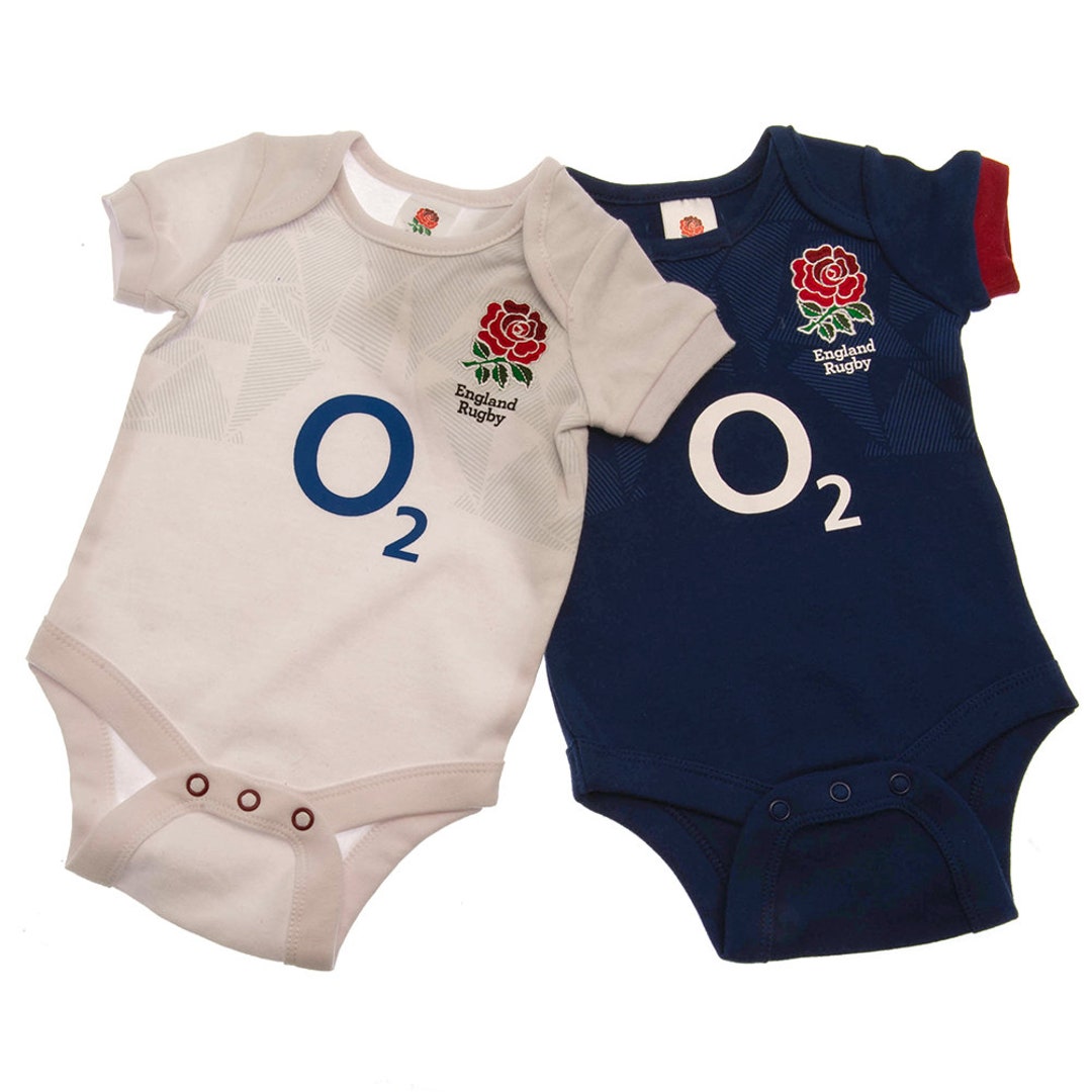 England Rugby Baby Grows2 Packengland Rugby Official Baby Etsy UK