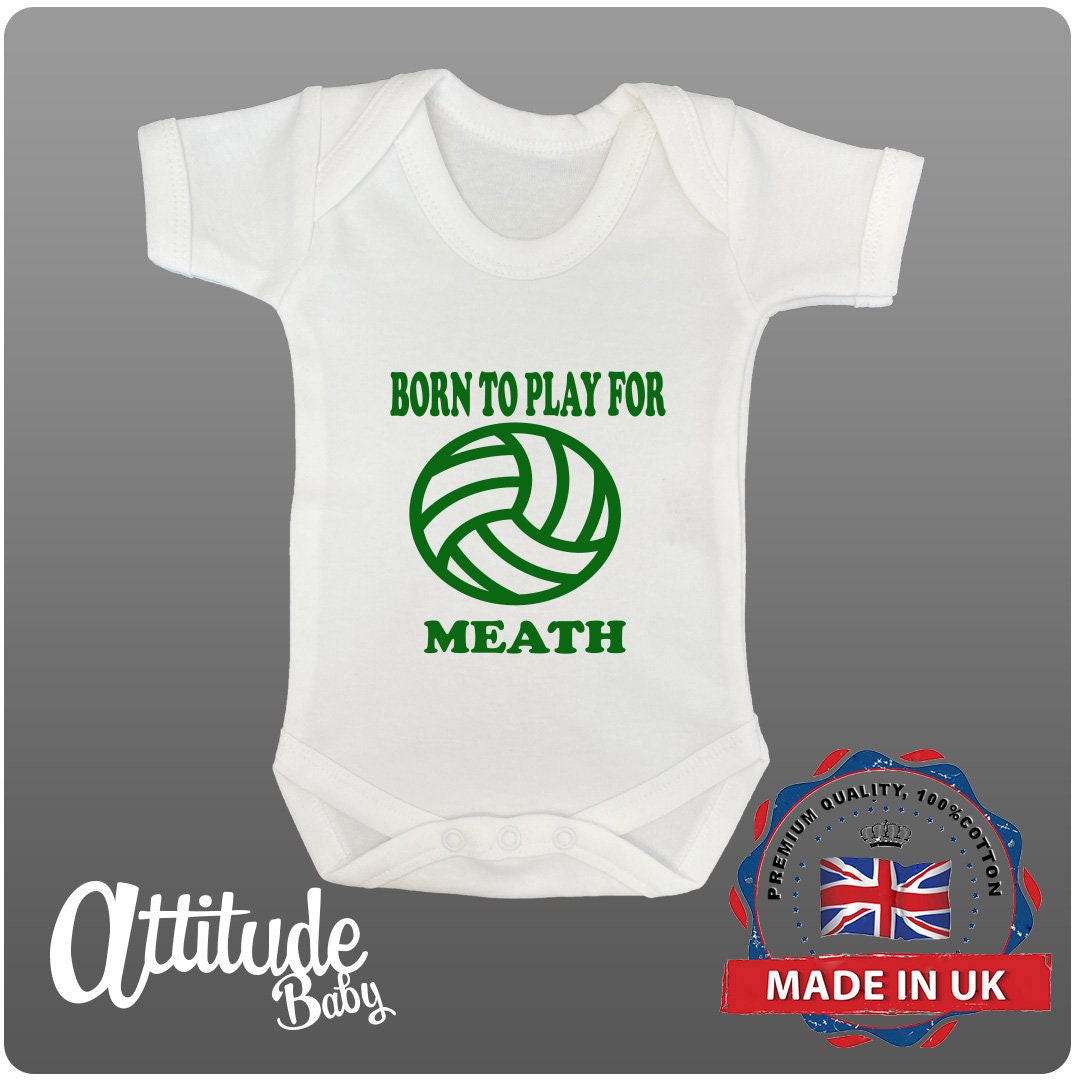 Meath Gaelic Football Baby Growprintedborn to Play Forbaby Etsy