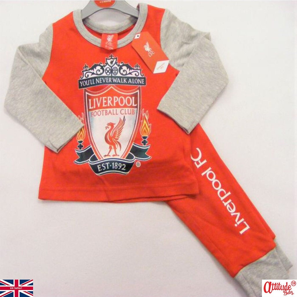 Boys Official Liverpool FC LFC Pyjamas Pajamas Pjs Kids Children's 3 4 6 8 10 12